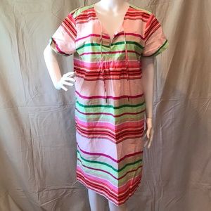 Size L Colorful Striped Gap Dress with Pockets!